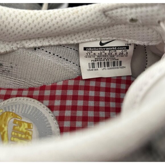 Mens Nike Internationalist Premium Black White Canvas Sneakers Size 11.5 Preppy - Picture 6 of 9